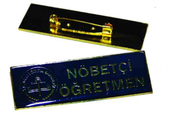 Nöbetçi Öğretmen Rozeti (iğneli) 10lu paket