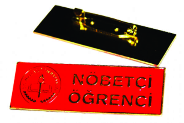 Nöbetçi Öğrenci Rozeti (iğneli) 10lu paket