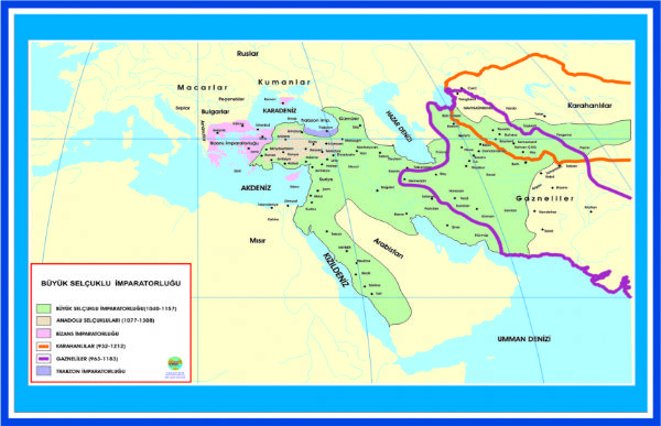 Büyük Selçuklu İmparatorluğu (Çıtalı - 70 Cm X 100 Cm) 